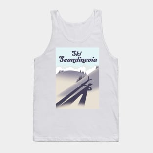 Ski Scandinavia travel poster Tank Top